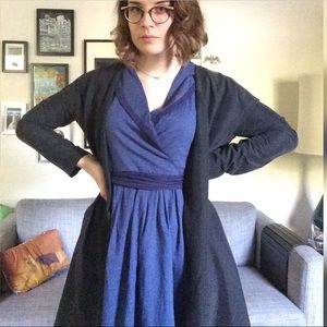 ModCloth Vintage Style A Line Dress Retro Pockets